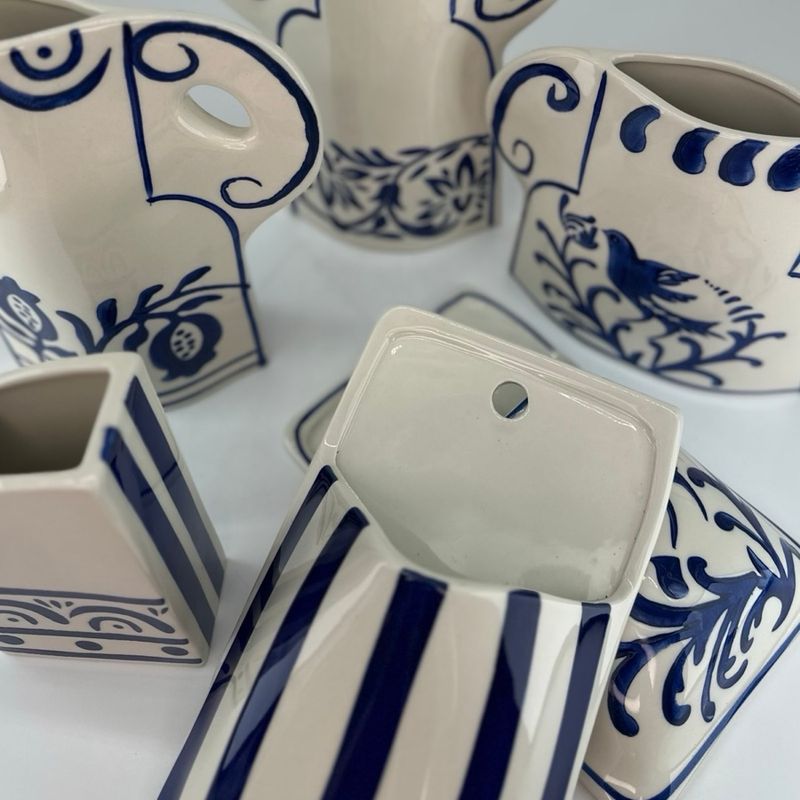 Veggpotte AZURE STRIPES