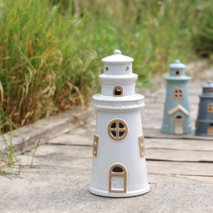 Hovedbilde Fyrt&aring;rn m. LED. H22 cm creme