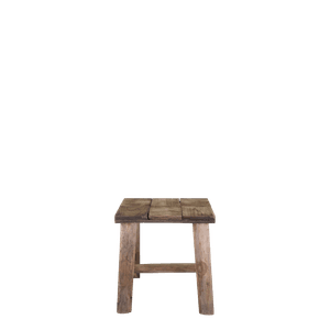 Hovedbilde Krakk med m&oslash;nster p&aring; setet. H33/L33/B24 cm natur