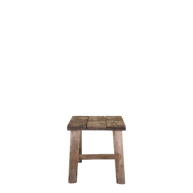 Hovedbilde Krakk med mønster på setet. H33/L33/B24 cm natur