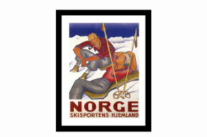 Hovedbilde Bilde med glass og ramme Skisportens hjemland 