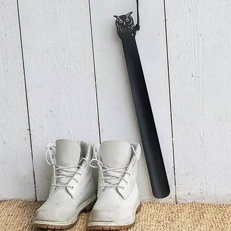 Skohorn i metall med Ugle 