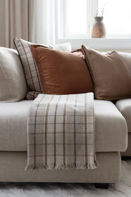 Hovedbilde Lama Gaia putetrekk 50x50 Beige 