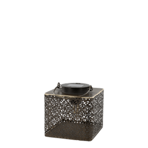 Hovedbilde Solcellelanterne LED p&aelig;re H14/L14/B14 cm antique ...