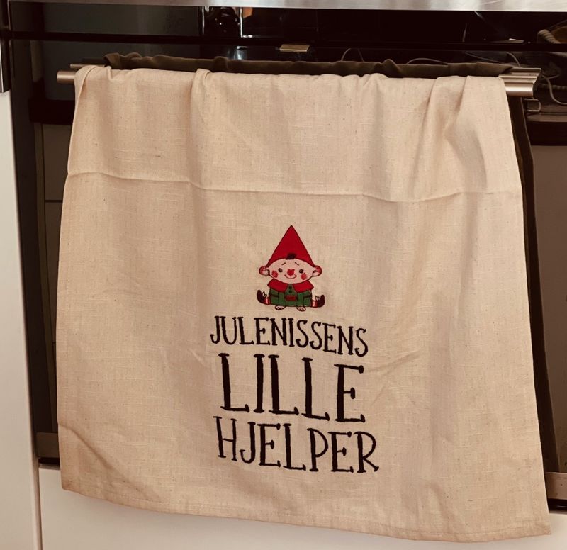 Kjøkkenhåndkle - Julenissens Lille Hjelper