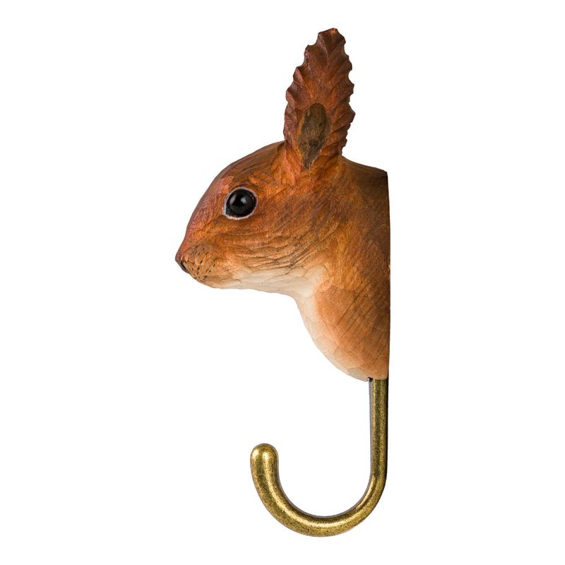 Håndspikket knagg Ekorn 